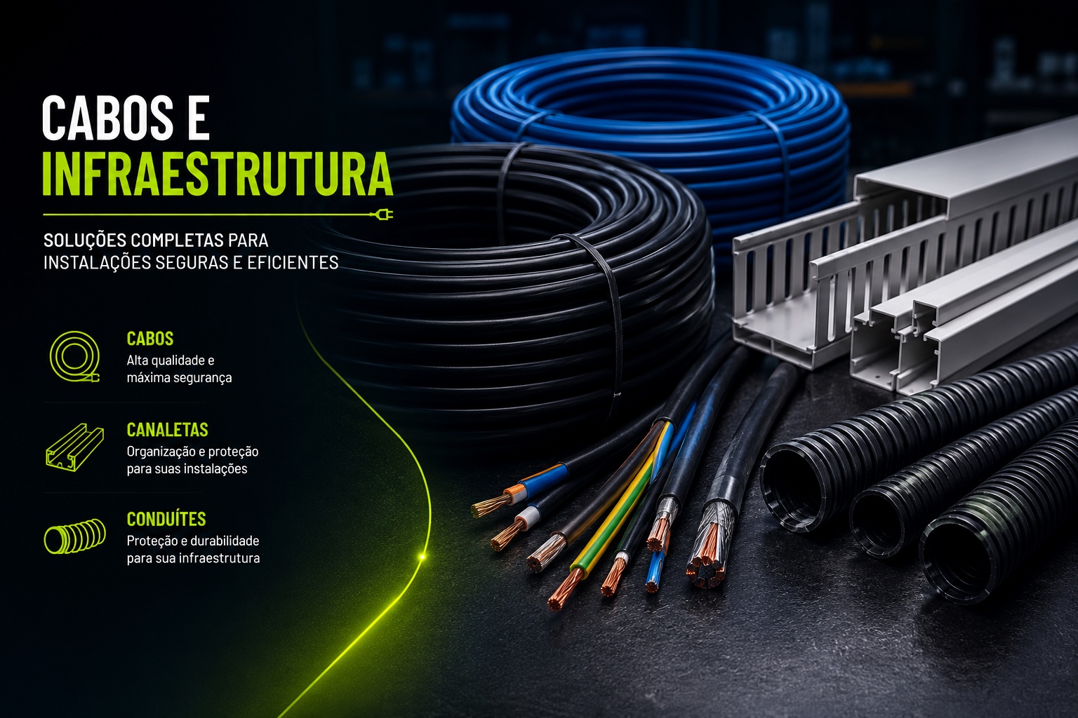 Cabos e infraestrutura